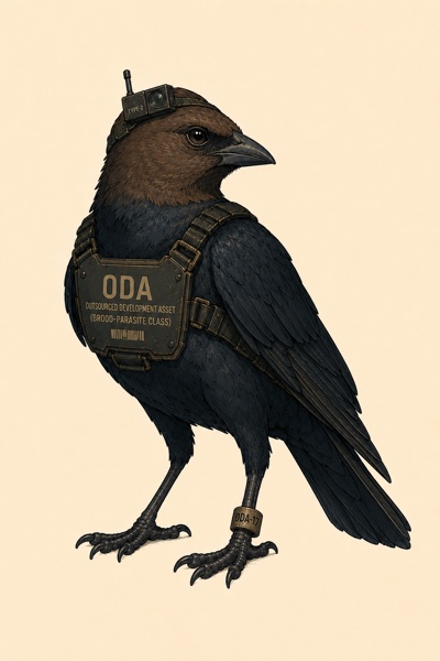 Brown-headed Cowbird — Bureau surveillance asset AS-FLOCK-0004