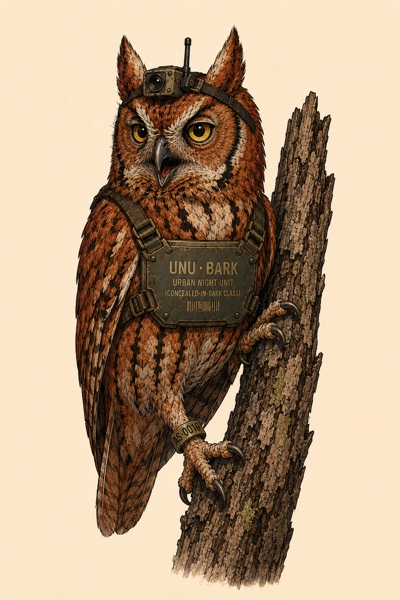 Eastern Screech-Owl — Bureau surveillance asset AS-CITY-0016
