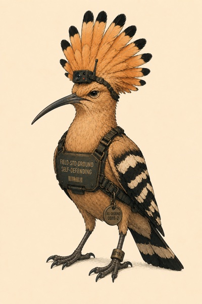 Eurasian Hoopoe — Bureau surveillance asset AS-GROUND-0018