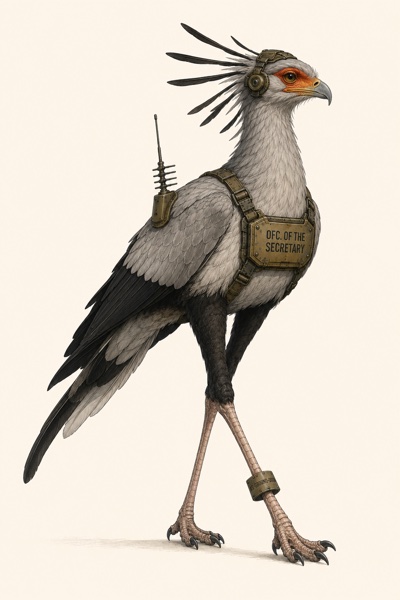 Secretarybird — Bureau surveillance asset AS-GROUND-0008
